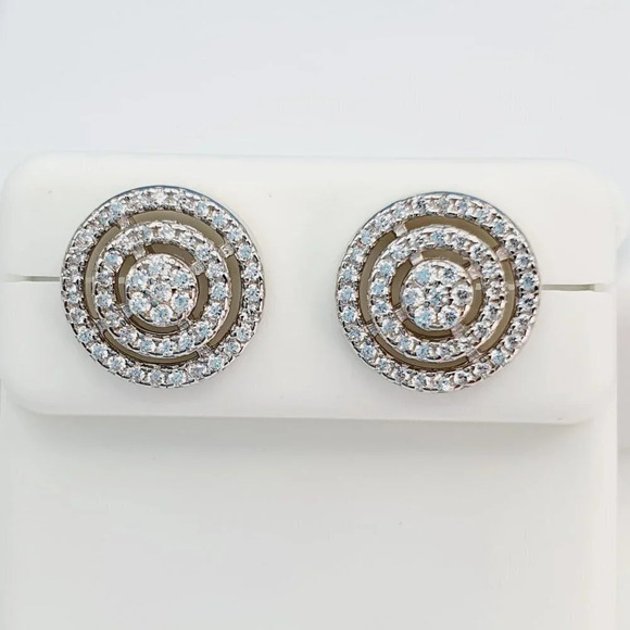 925 Sterling Silver Cubic Zirconia Earrings, U19254839 - Picture 6 of 11